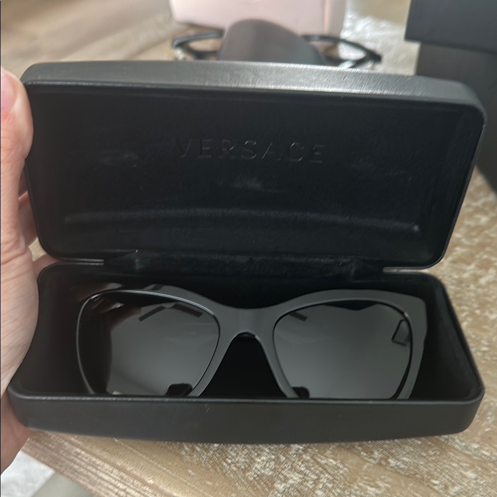 Versace Black Sunglasses Sleek Modern Design